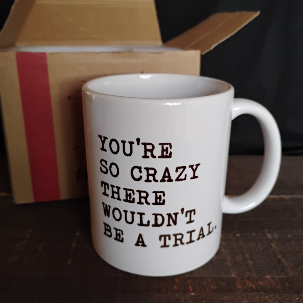 MUG YOU'RE SO CRAZY THERE WOULDN'T BE A TRIAL Funny gift for friend coworker